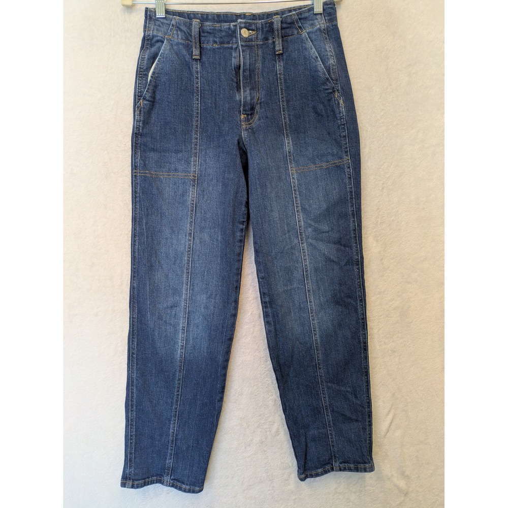 Old Navy Women's‎ Size 4 OG Loose High Rise Jeans Dark Wash Straight Leg